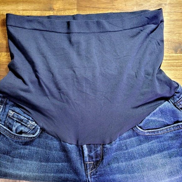 Lucky Brand Women's Maternity Dungarees Size XS Sweet N Low Wide Leg Made In USA - Picture 7 of 11